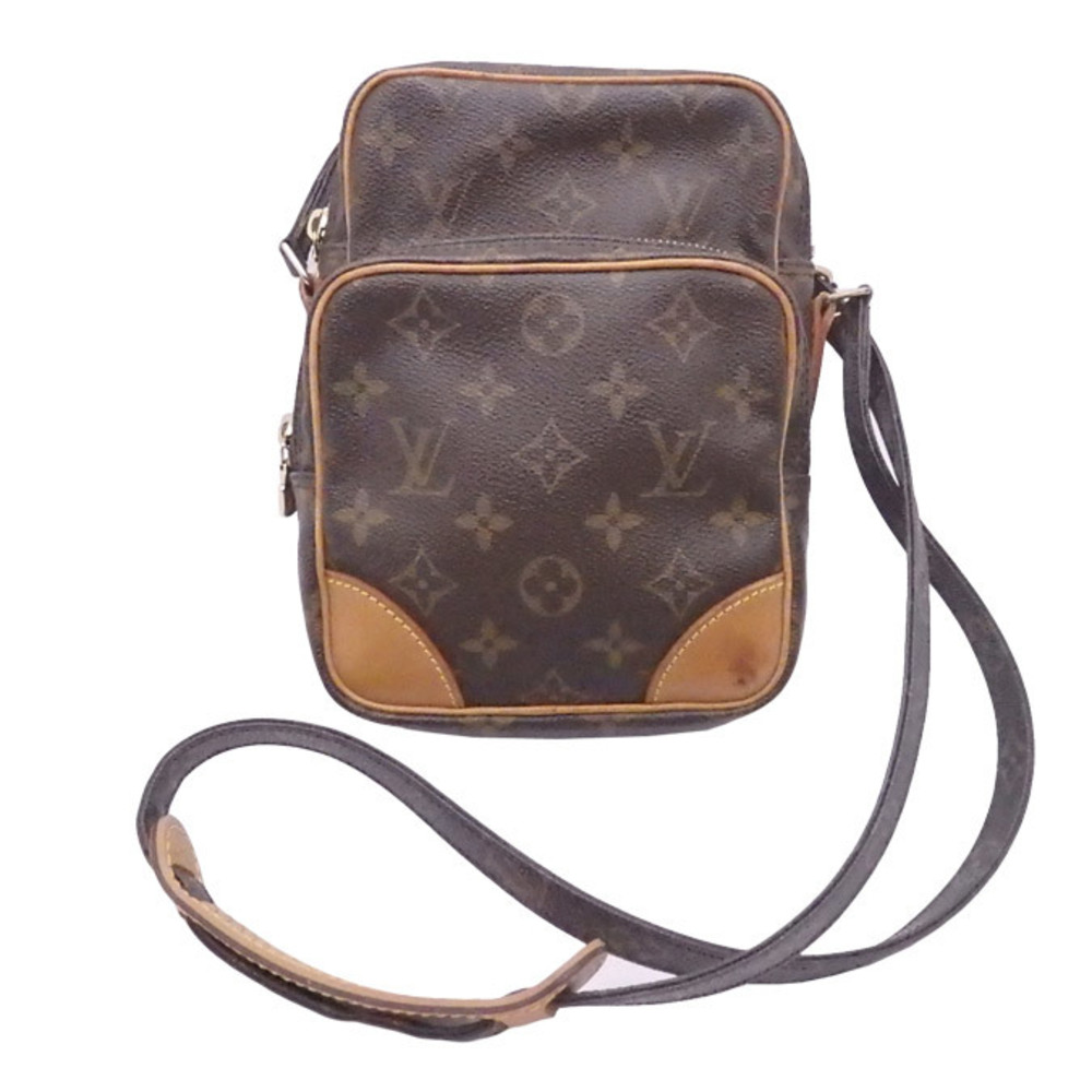 Louis Vuitton LOUIS VUITTON Diagonal Shoulder Bag Monogram  Canvas  Brown Unisex M45236 e54348a