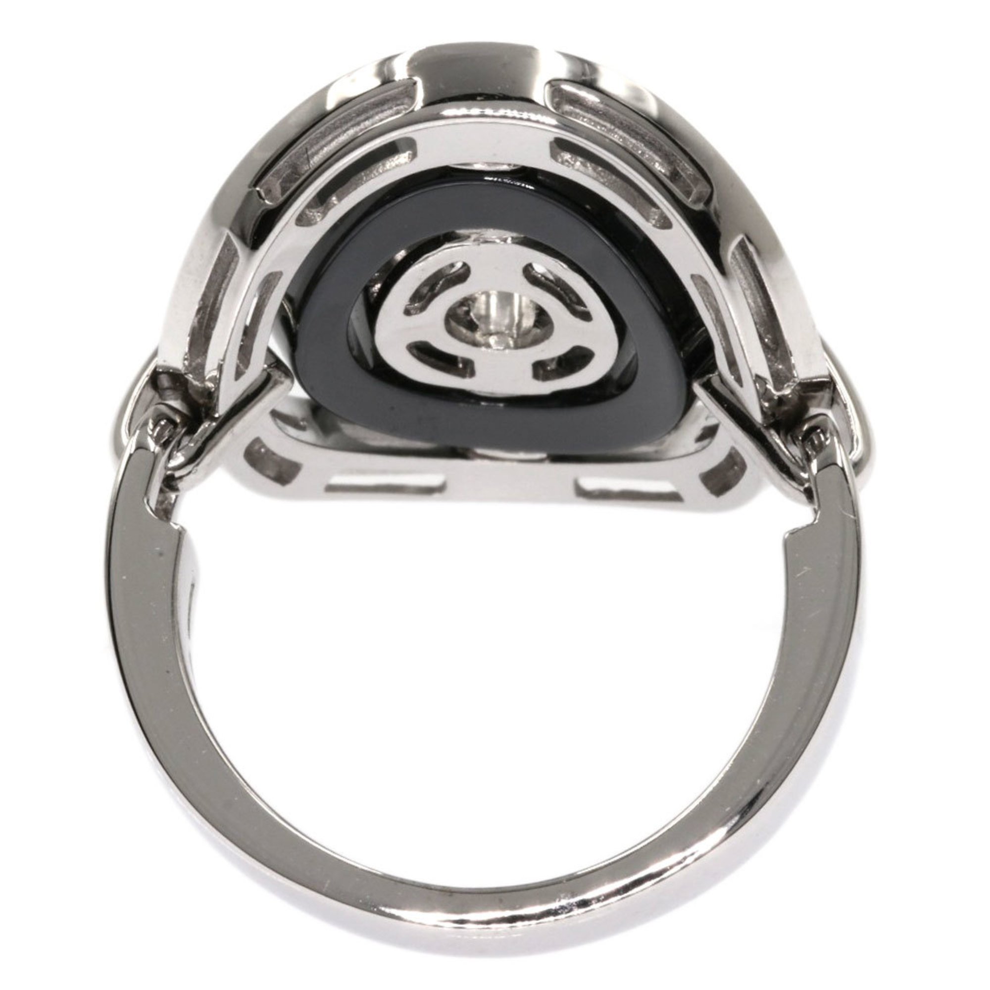 Bvlgari Astrale Cerki Ceramic Ring K18 White Gold Women's BVLGARI