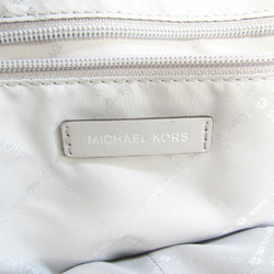 Michael Kors Everly Lg Conv Tote 35S1SZTT3B Women's PVC,Leather Tote Bag Gray,White