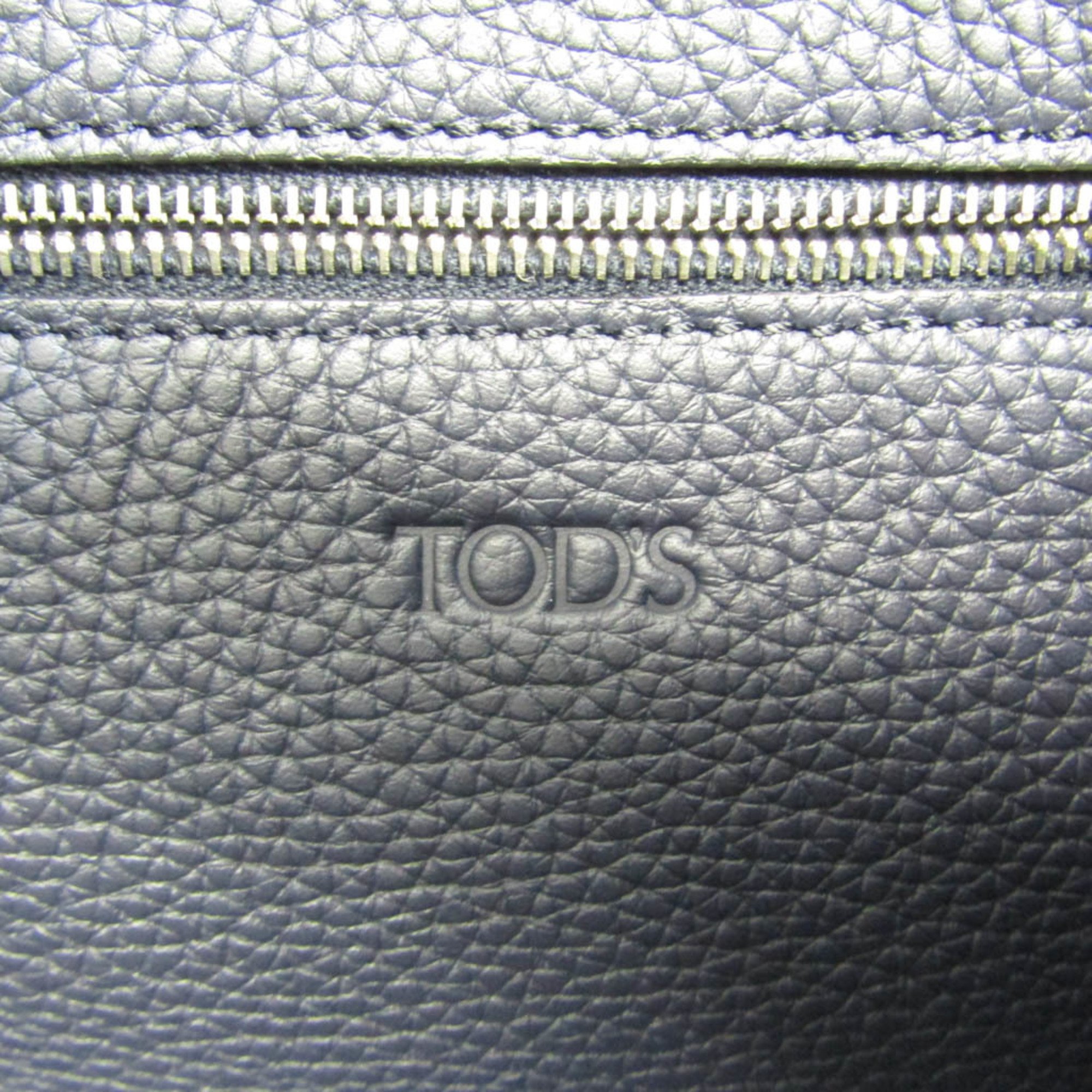 Tod's Women's Leather Tote Bag Navy