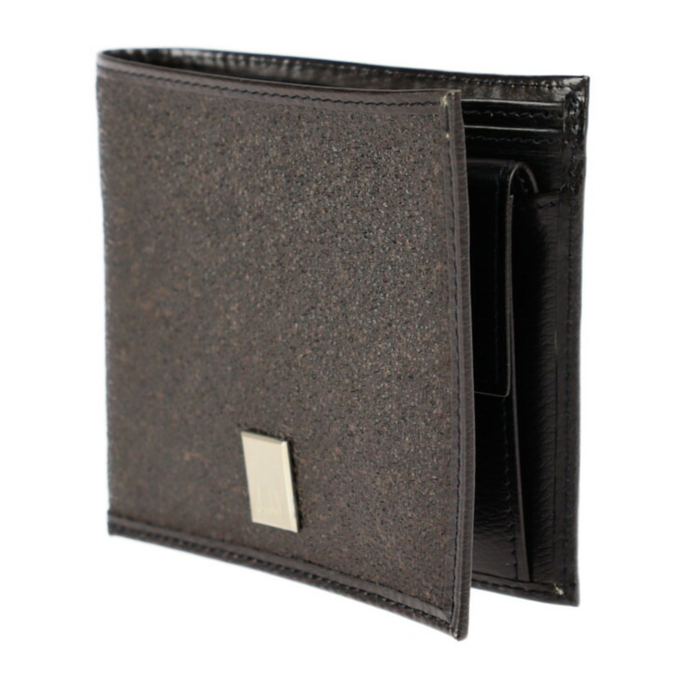 Dunhill folio wallet WYB PVC leather black logo plate   eLADY