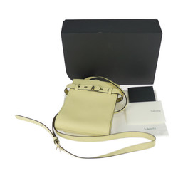 Valextra Slim B Truckolina Shoulder Bag V5U61 028 Calf Leather Light Yellow Gold Metal Fittings Pochette Crossbody