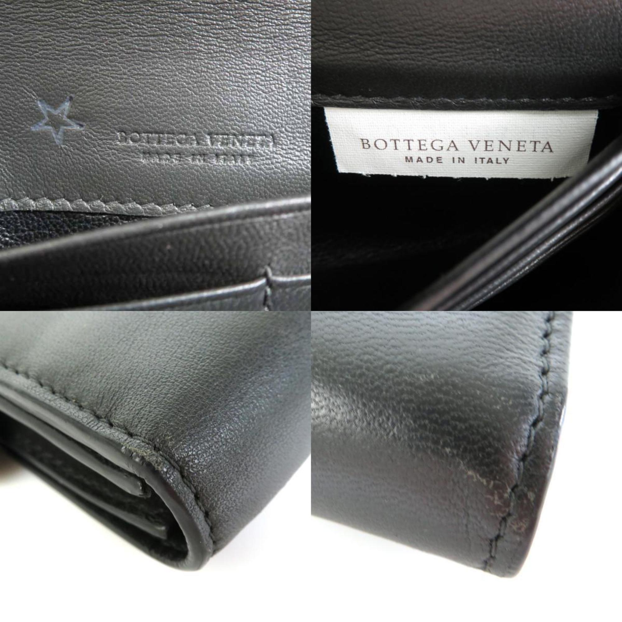 Bottega Veneta BOTTEGAVENETA long wallet leather gray ladies r9584a