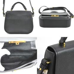 Marc Jacobs MARC JACOBS diagonal shoulder bag leather black ladies r9574f