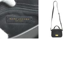 Marc Jacobs MARC JACOBS diagonal shoulder bag leather black ladies r9574f