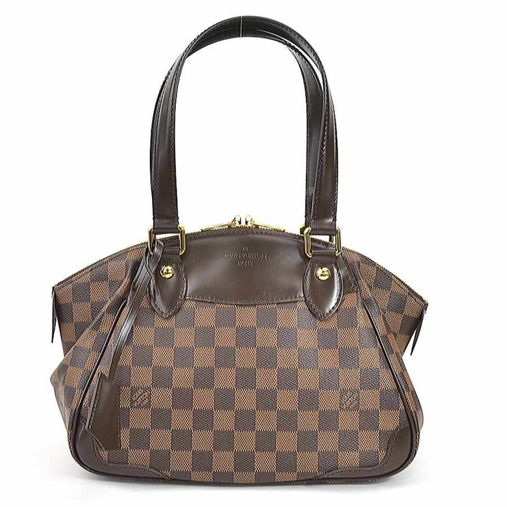 Louis Vuitton LOUIS VUITTON Handbag Damier Verona PM Canvas Brown