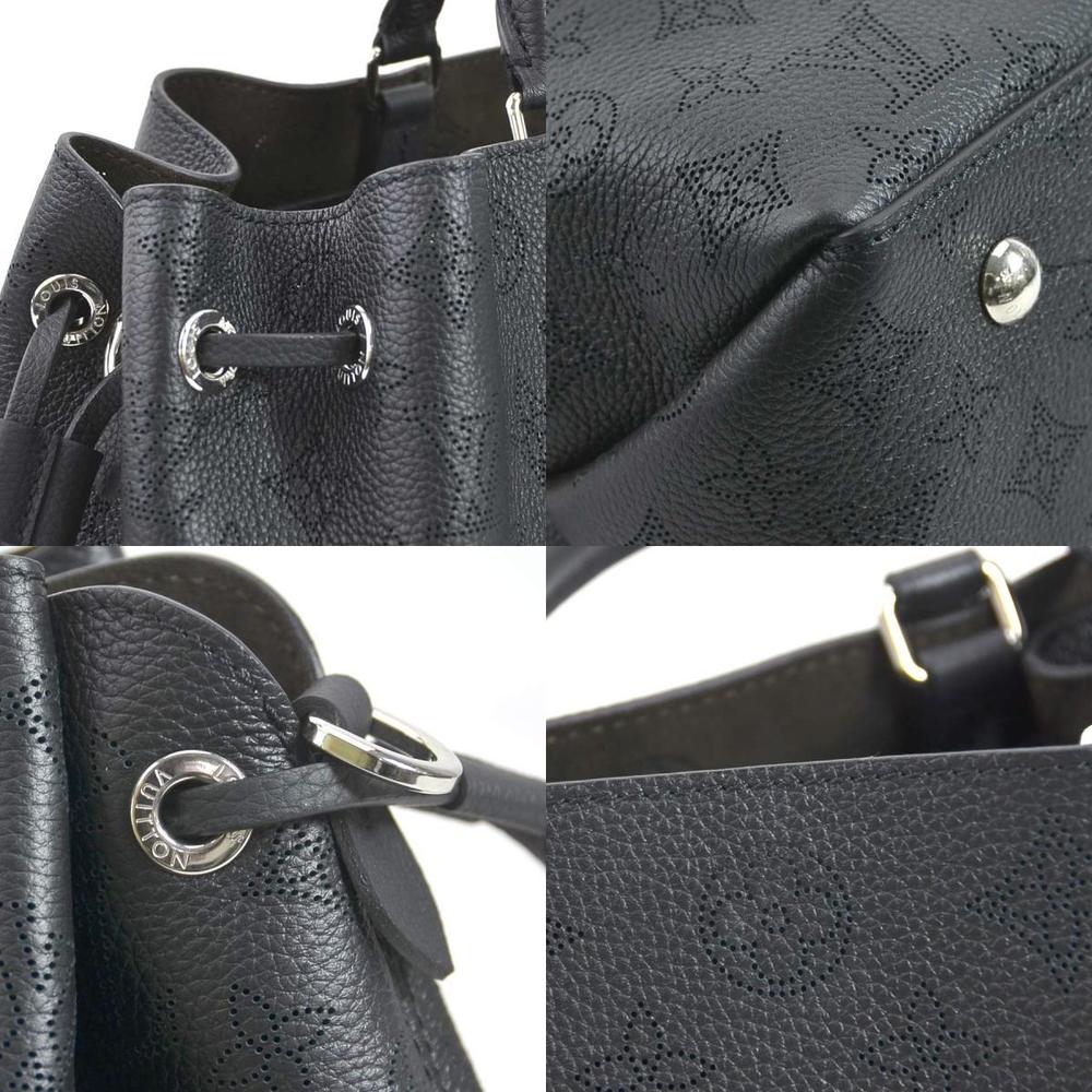 Louis Vuitton - Bella Mahina Noir - Black Leather W/ Pouch / Shoulder Strap
