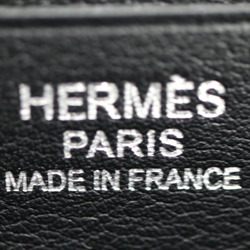 HERMES Hermes Villevolt 21 Clutch bag Taurillon Clemence Vaux Swift Black Pouch T engraved