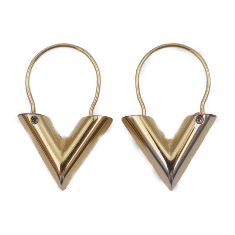 Louis Vuitton V 2019-20FW Essential V Hoop Earrings (M61088)