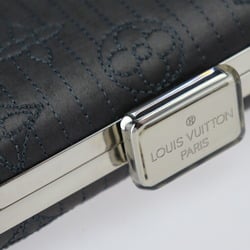 LOUIS VUITTON Louis Vuitton Minaudière Clutch Bag M95802 Monogram Motard Gray Series Silver Metal Fittings 2WAY Chain Shoulder Clasp