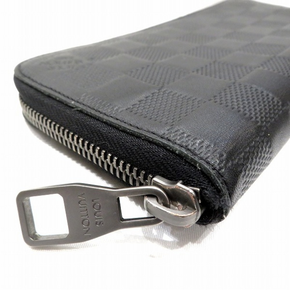 Louis Vuitton Damier Infini Zippy wallet vertical N63548 Black Round-Zip-Wallet  Louis Vuitton
