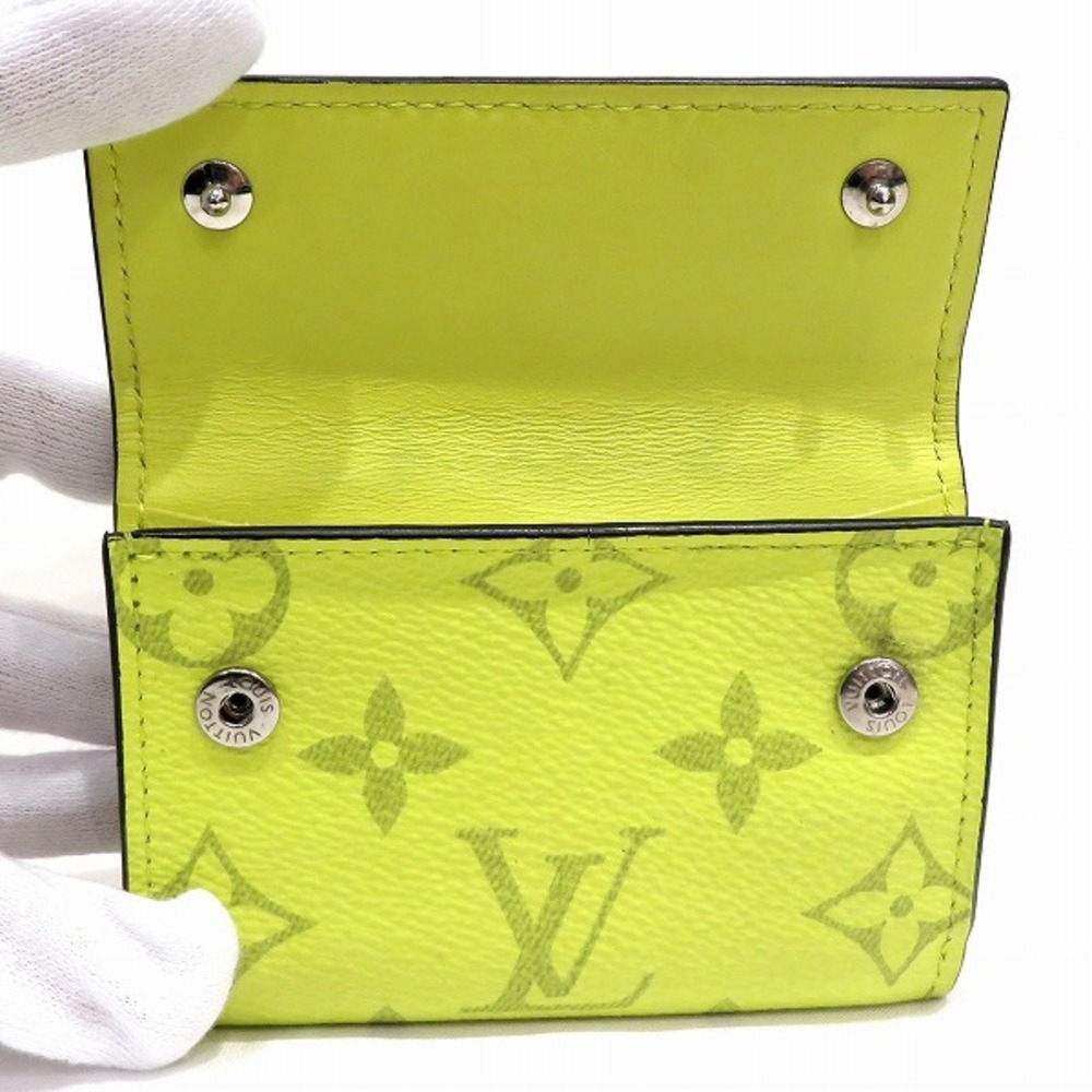 Louis Vuitton Taigarama Discovery Compact Wallet M67629 Women,Men Taigarama  Wallet (tri-fold) Jaune