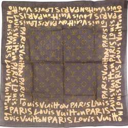 Louis Vuitton LOUIS VUITTON Monogram Game On Bando Twilly Scarf Black White  MP2904 | eLADY Globazone