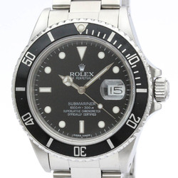 Polished ROLEX Submariner Triple Zero Steel Automatic Mens Watch 168000 BF560826