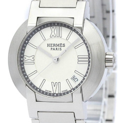 Polished HERMES Nomade Steel Leather Auto Quartz Ladies Watch NO1.210 BF560976