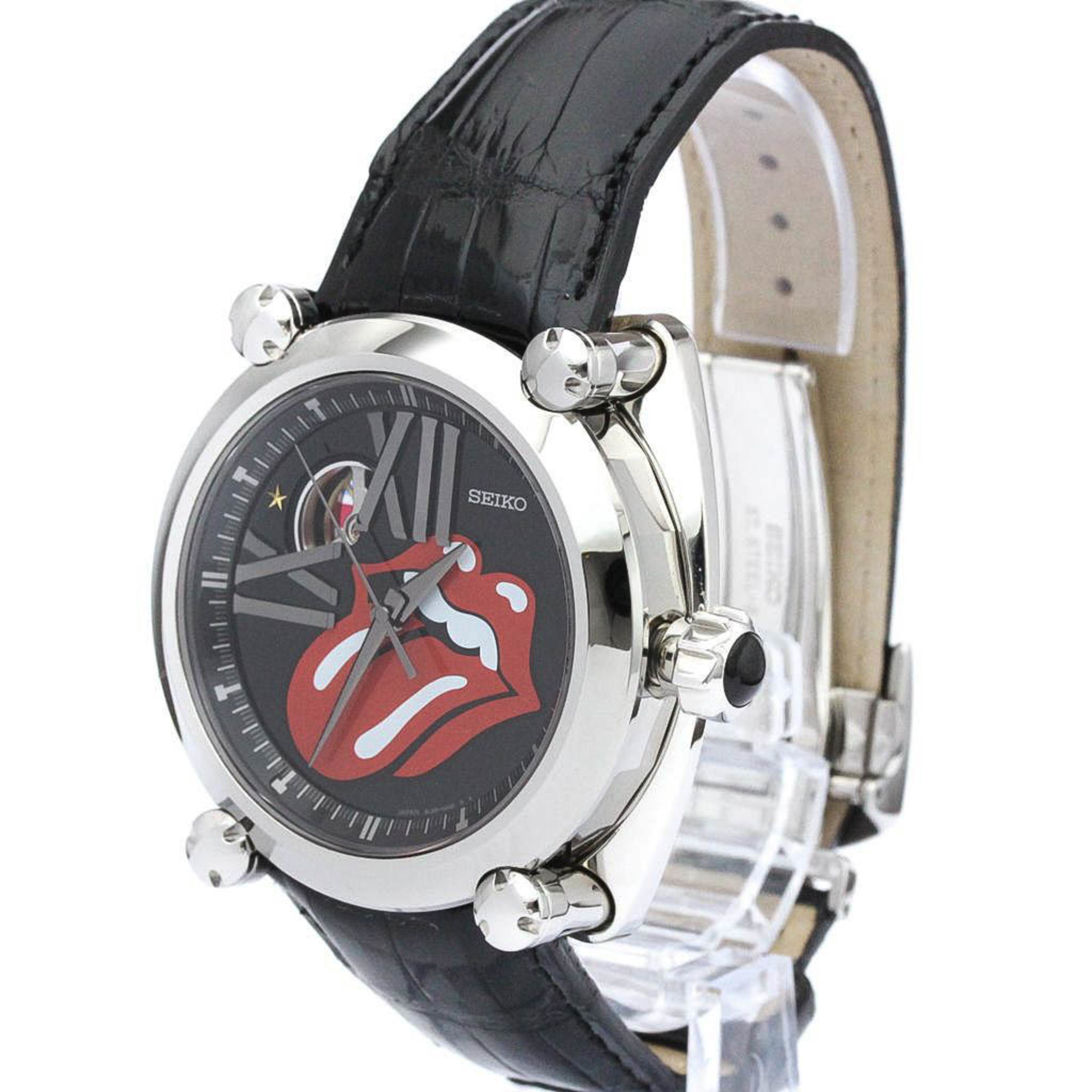 Polished SEIKO Galante the Rolling Stones Mens Watch SBLL017(8L38-00F0) BF560132