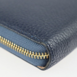 LOUIS VUITTON Louis Vuitton Portefeuille Comet Long Wallet M68582 Taurillon  Leather Blue Marine Gold Metal Fittings L-shaped Zipper Japan Limited Sale