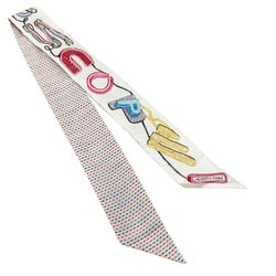 HERMES Hermes Twilly TWILLY Chevaloscope Pointie Embroidery Pointille embroidery Twiley Blanc Blue Rouge Multicolor Silk 23SS New
