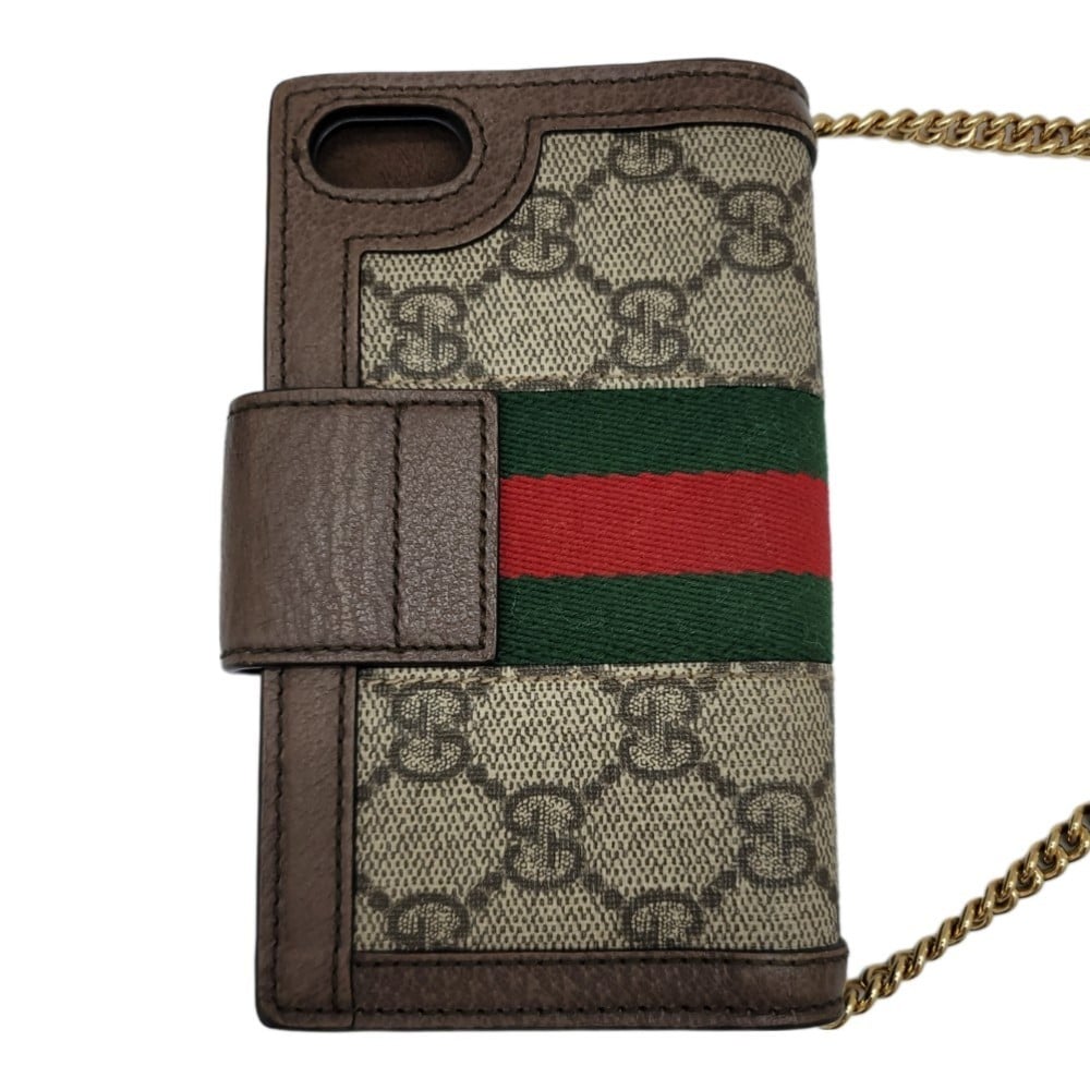GUCCI Gucci SE Case Card Chain Shoulder 523163 Notebook Type Leather Canvas Women's Men's | eLADY Globazone
