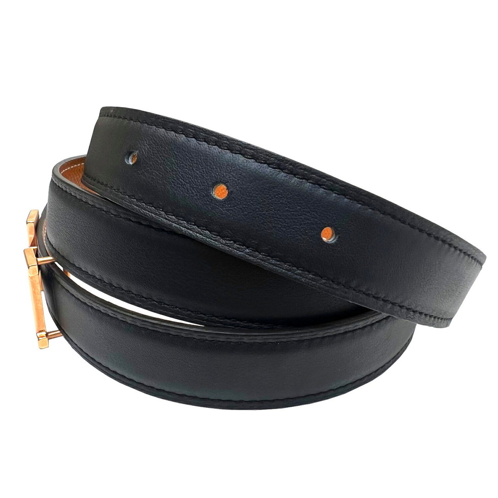 Mini Constance So Black belt buckle & Reversible leather strap 24 mm