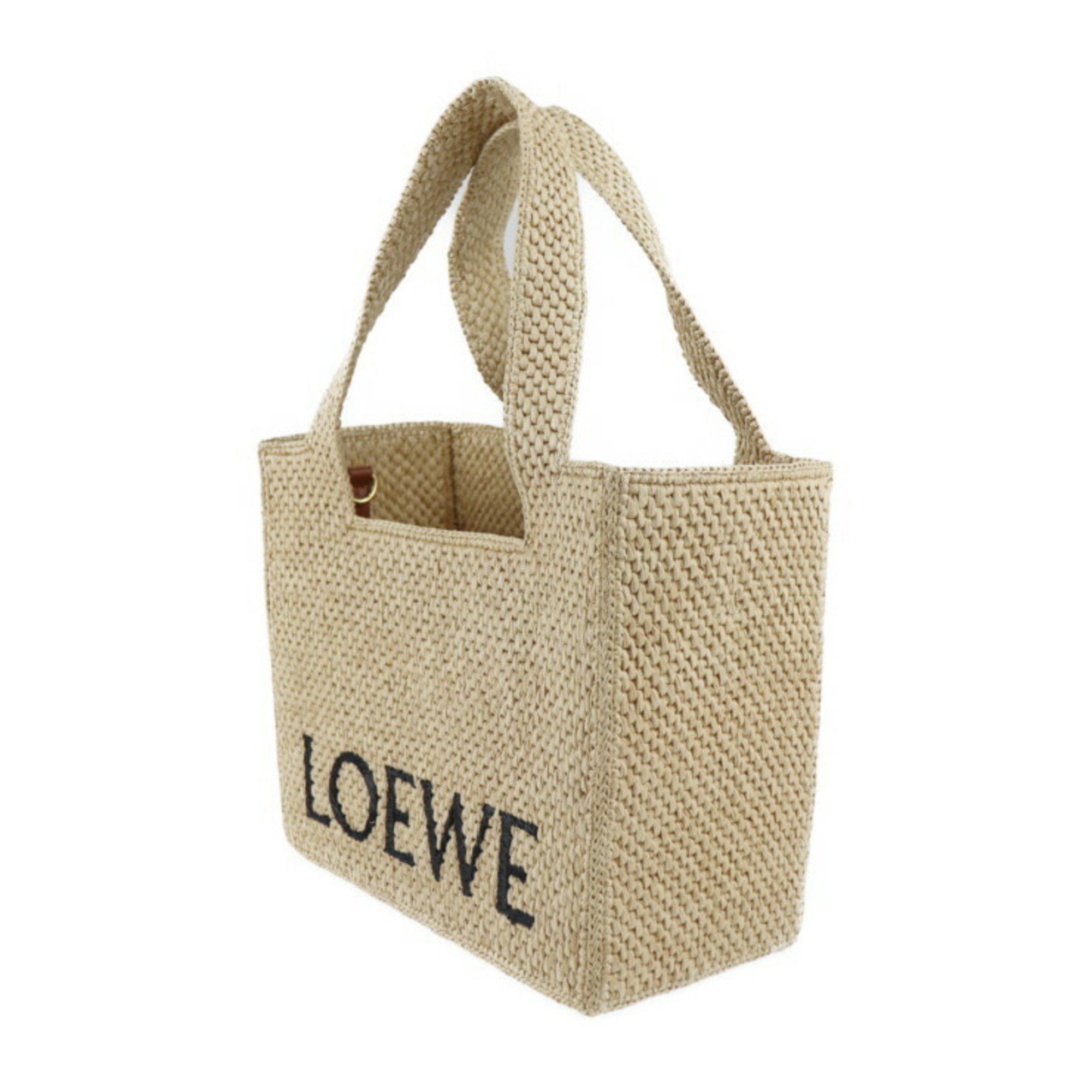 LOEWE Loewe font tote medium handbag A685B61X05 raffia natural 2WAY shoulder bag