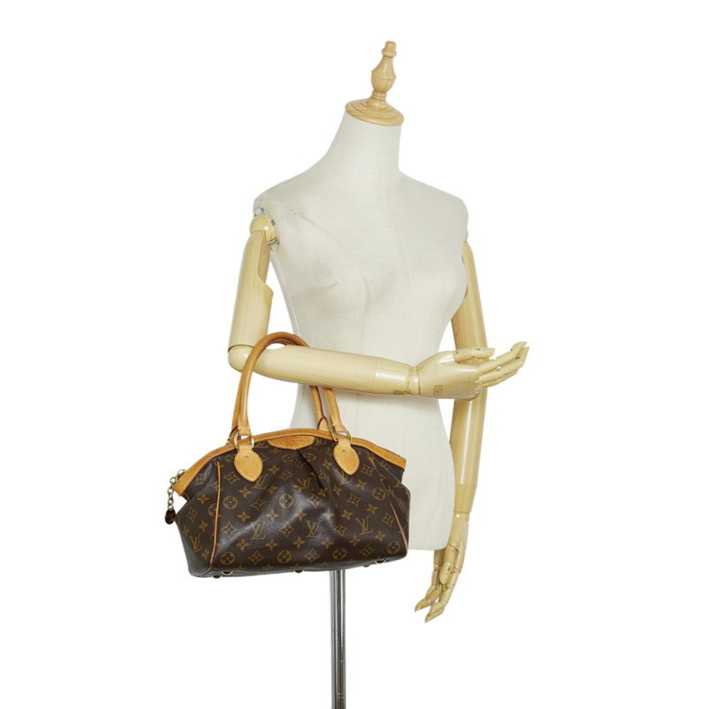 Louis Vuitton Monogram Tivoli PM Handbag Tote Bag M40143 Brown PVC Leather  Ladies LOUIS VUITTON