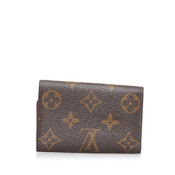 Louis Vuitton Monogram Multicle 6 Key Case M60701 Brown Fuchsia PVC Leather Ladies LOUIS VUITTON