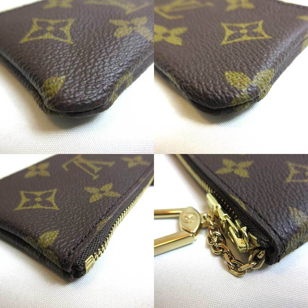 LOUIS VUITTON Coin Purse Key Case Monogram Pochette Clé M62650 Brown Leather