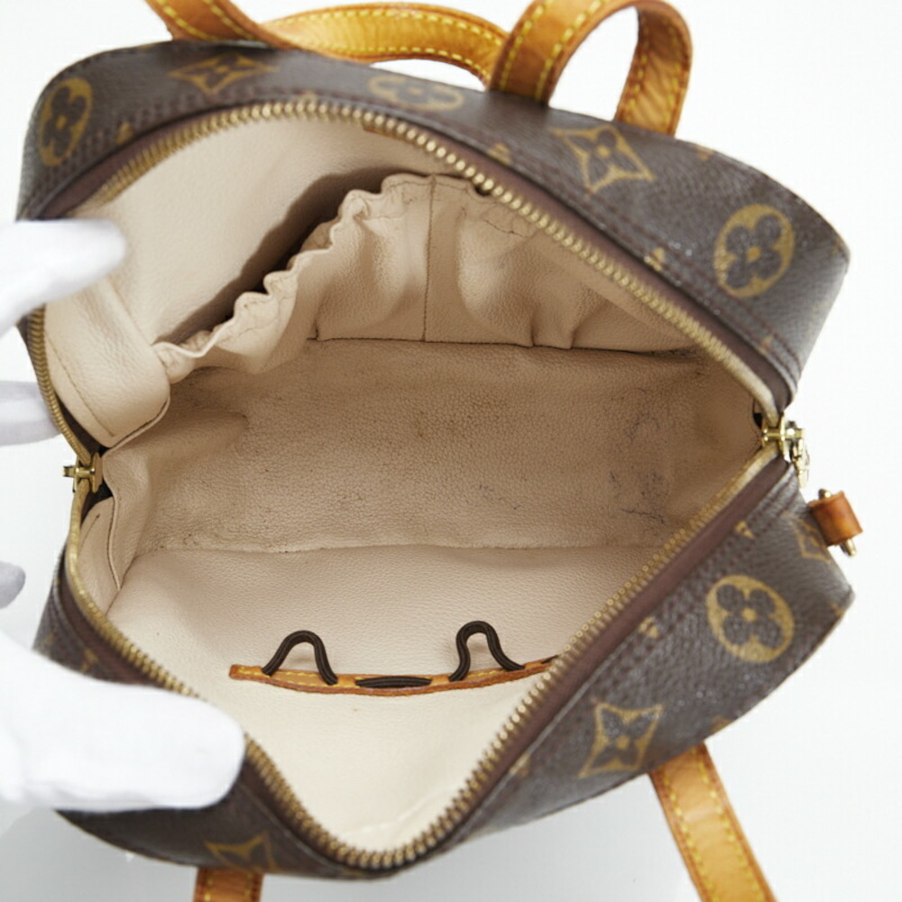 Louis Vuitton Monogram Spontini Handbag Shoulder Bag M47500 Brown PVC  Leather Ladies LOUIS VUITTON