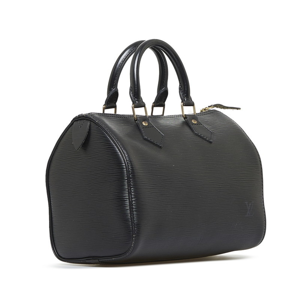 Louis-Vuitton-Epi-Speedy-25-Boston-Bag-Hand-Bag-Noir-Black-M43012