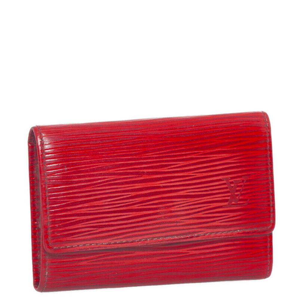 Louis Vuitton Red EPI Leather Key Pouch