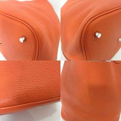 Hermes Bag Picotin Lock GM Orange Silver Hardware Handbag Tote Ladies Taurillon Clemence HERMES