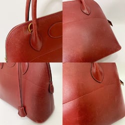 Hermes Bag Bolide 31 Bordeaux Gold Hardware Handbag Shoulder 2way Ladies Boxcalf HERMES