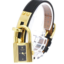 HERMES Kelly Watch Gold Plated Leather Quartz Ladies Watch BF560827