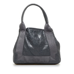 Balenciaga navy cabas XS handbag shoulder bag 390346 gray leather ladies BALENCIAGA
