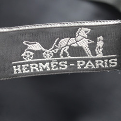 HERMES Hermes Acapulco Bassas shoulder bag toile chevron leather black silver metal fittings diagonal messenger crossbody