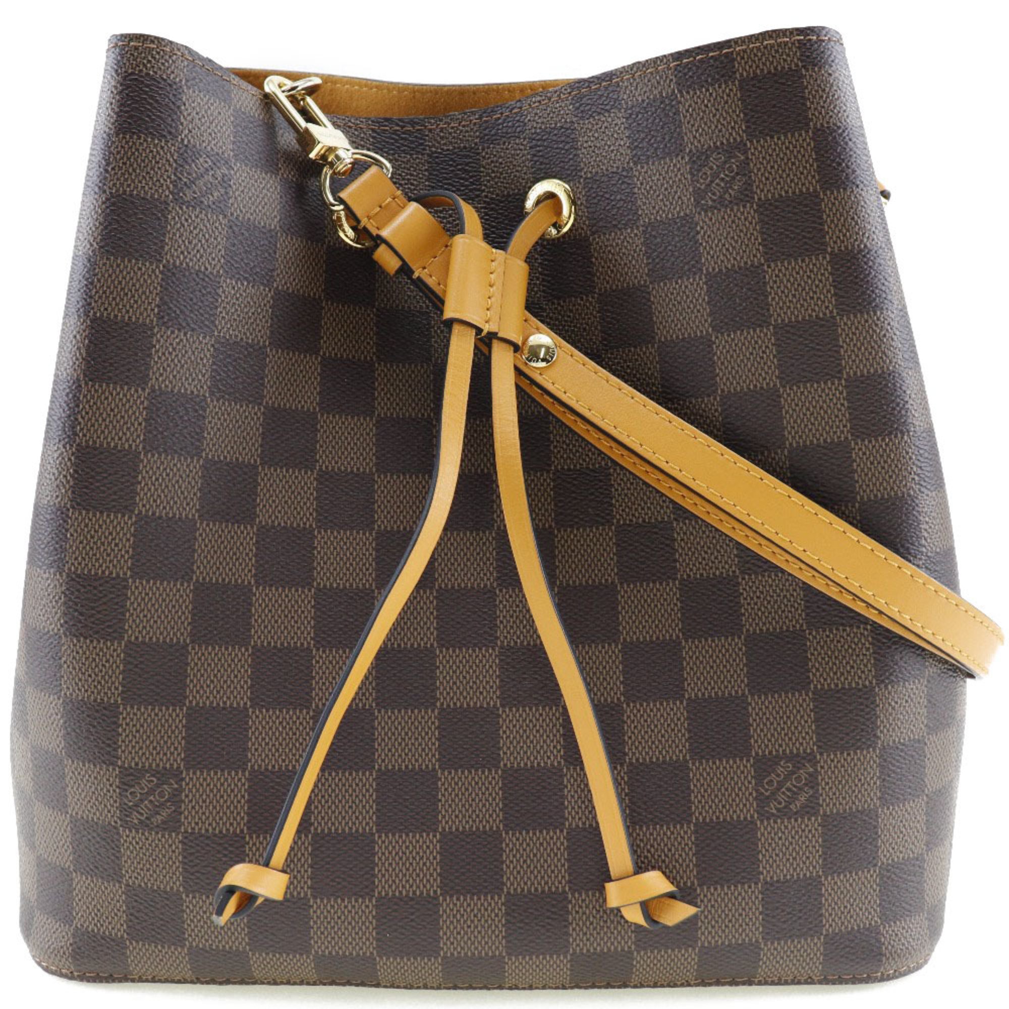 Louis Vuitton Neonoe N40213 Damier Canvas Brown Women's Shoulder Bag