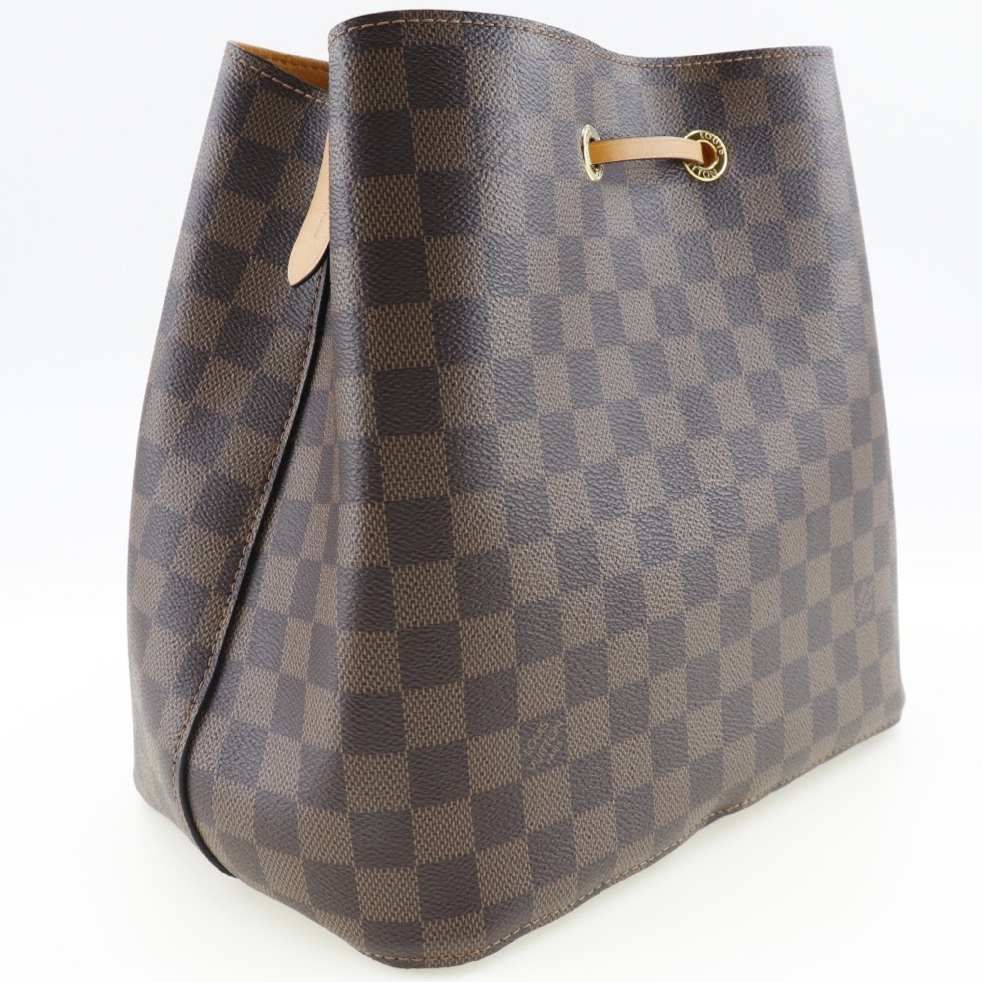 Louis Vuitton Neonoe N40213 Damier Canvas Brown Women's Shoulder Bag