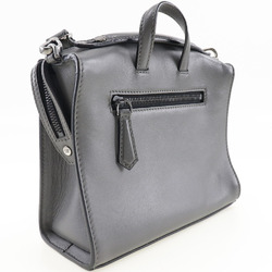 Fendi Mini Messenger 2WAY Shoulder 7M0238O7B Leather Gray Ladies Handbag