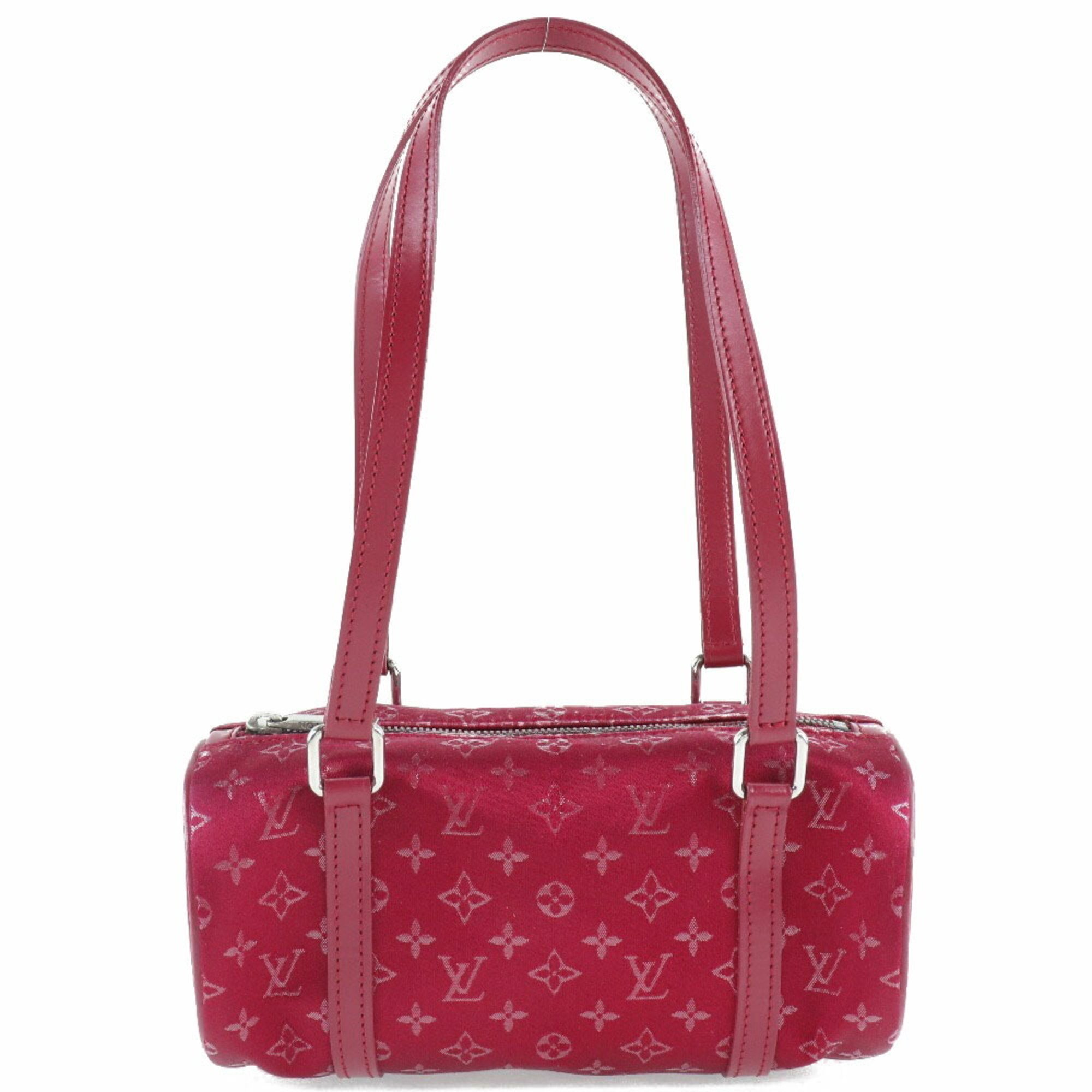 Louis Vuitton Little Papillon M92353 Monogram Satin Red TH0092 Women's Handbag