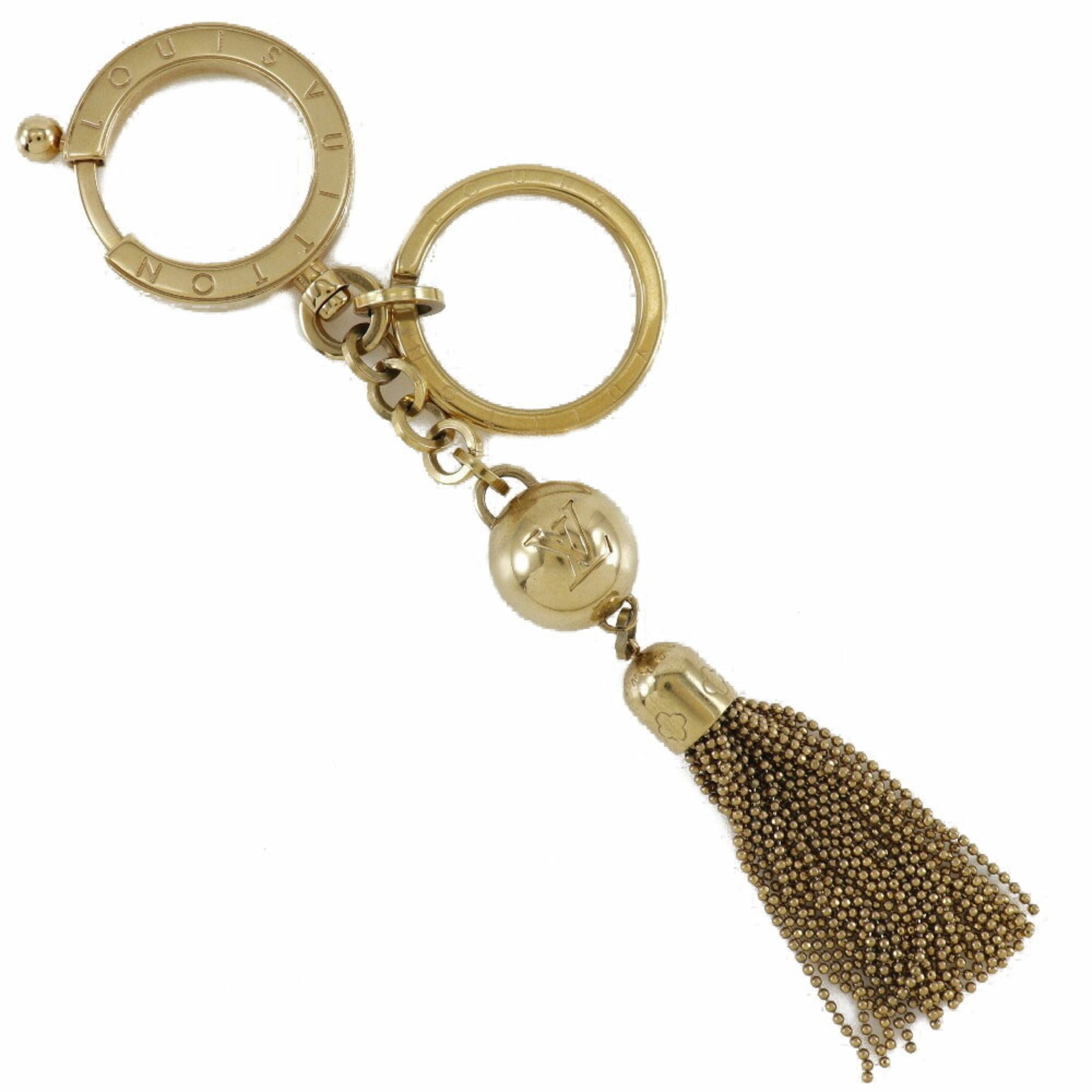 Louis Vuitton Portocre Swing Back Charm Key Ring M65997 Gold Plated Unisex Keychain