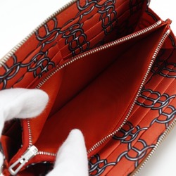 Hermes Azap Silk In Vo Epsom Brown □Q Women's Long Wallet