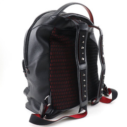 Christian Louboutin Backpack with Buckle Bi Studs 1185129CM53 Leather Black Unisex Rucksack/Daypack
