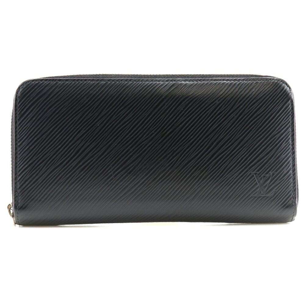 Louis Vuitton Zippy Wallet M64838 Epi Leather Noir x Hot Pink