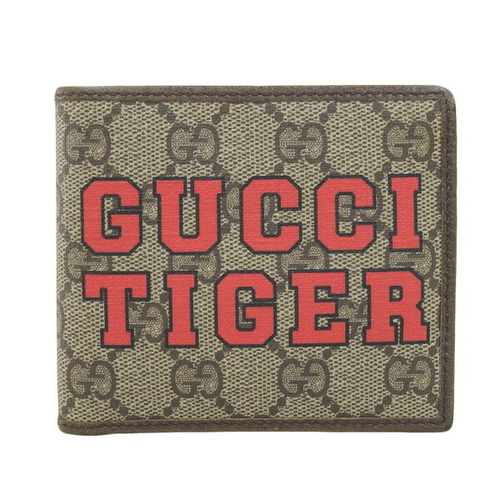 Gucci GG Supreme GUCCI TIGER folio wallet 673000 beige | eLADY