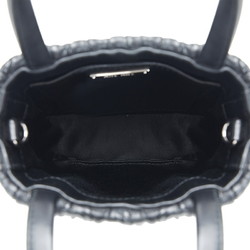 Miu Miu Miu Materasse Nappa Crystal Shoulder Bag 5BA220 Black Silver Leather Ladies MIUMIU