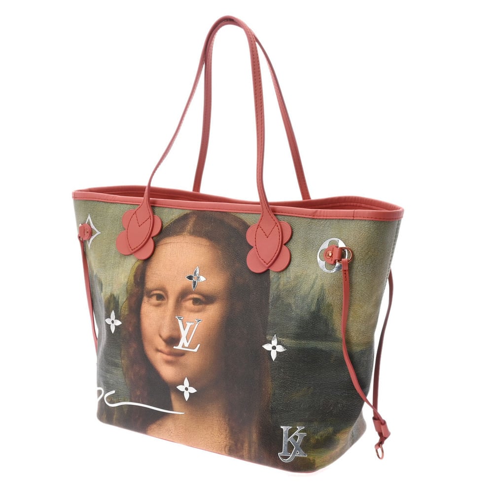 LOUIS VUITTON Louis Vuitton Da Vinci Masters Collection Neverfull MM Poppy  Petal M43373 Ladies Leather Tote Bag