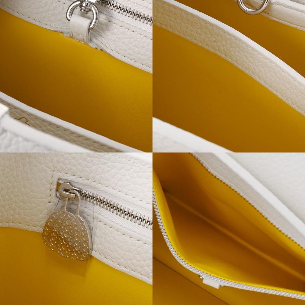 Louis Vuitton Capucines Bag BB Yellow in Taurillon Leather with