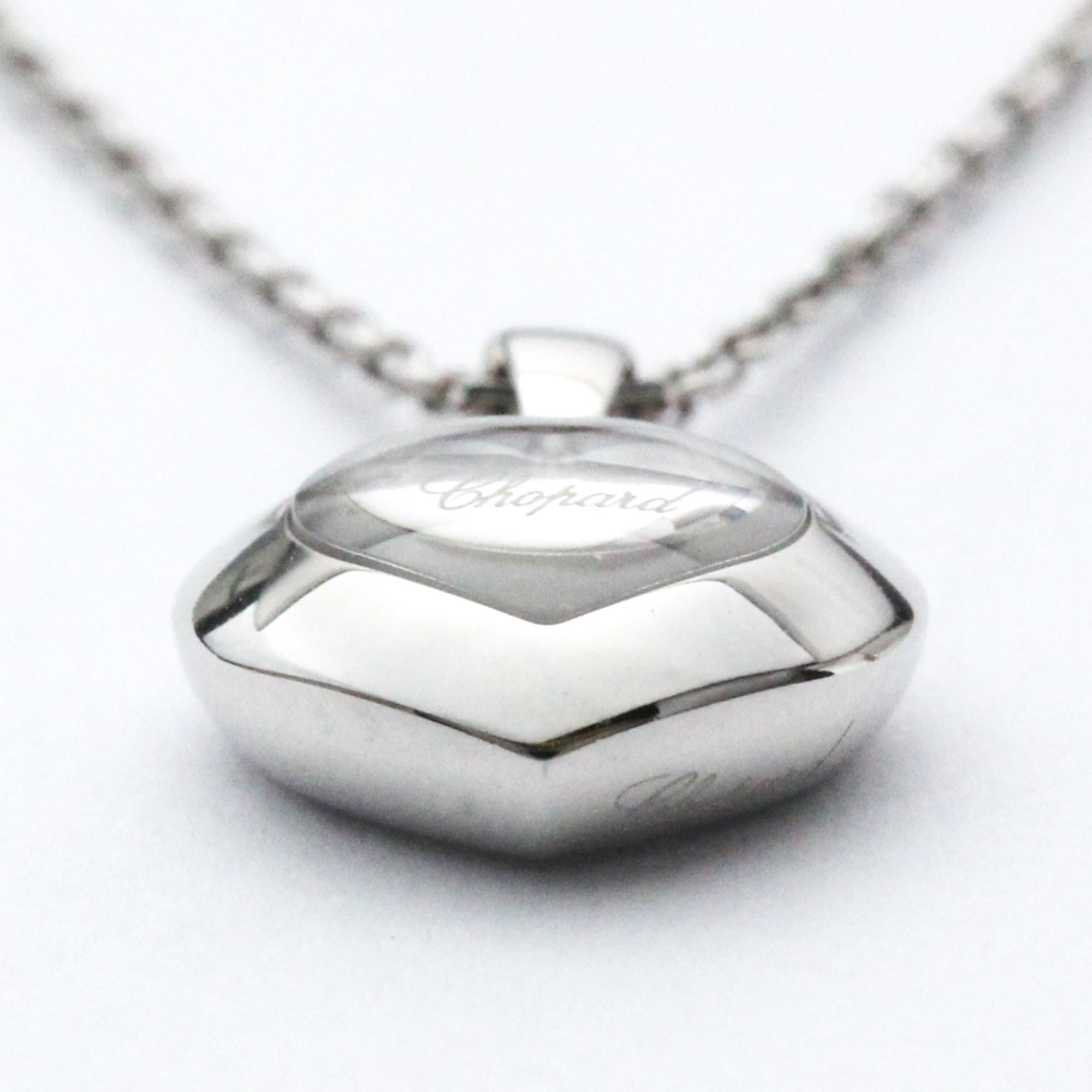 Chopard Happy Diamond Heart Necklace 799203 White Gold (18K) Diamond Men,Women Fashion Necklace (Silver)