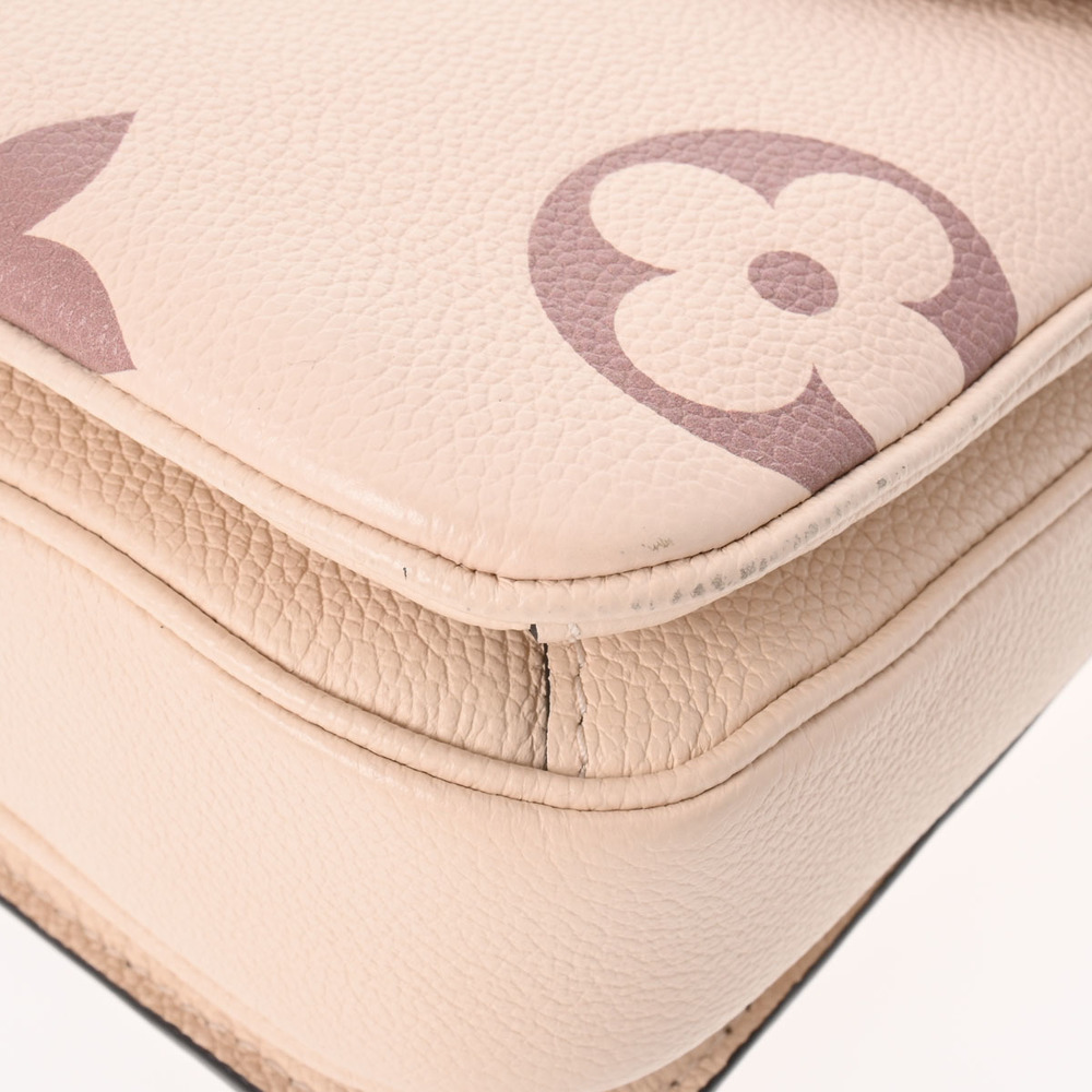 LOUIS VUITTON Louis Vuitton Monogram Implant Pochette Metis MM Claim Bois  de Rose M45596 Bag